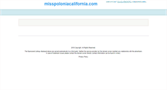 Desktop Screenshot of misspoloniacalifornia.com