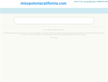 Tablet Screenshot of misspoloniacalifornia.com